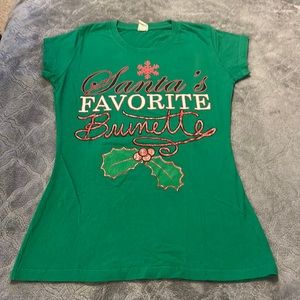 Santa’s favorite brunette tee size M